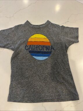 Kids Grey 'California' Sunset Graphic Tee